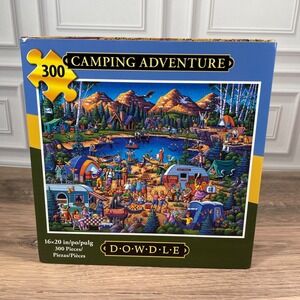 Dowdle Camping Adventure 300 Piece Jigsaw Puzzle New Sealed 16x20 inch
